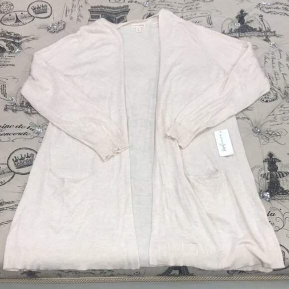 Maison Jules Long Open-Front Jersey Cardigan - Picture 2 of 7